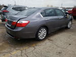 2014 Honda Accord Exl Gray vin: 1HGCR2F87EA113359