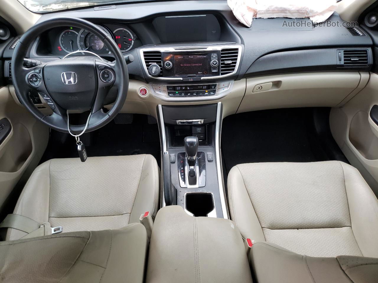 2014 Honda Accord Exl Белый vin: 1HGCR2F87EA169219