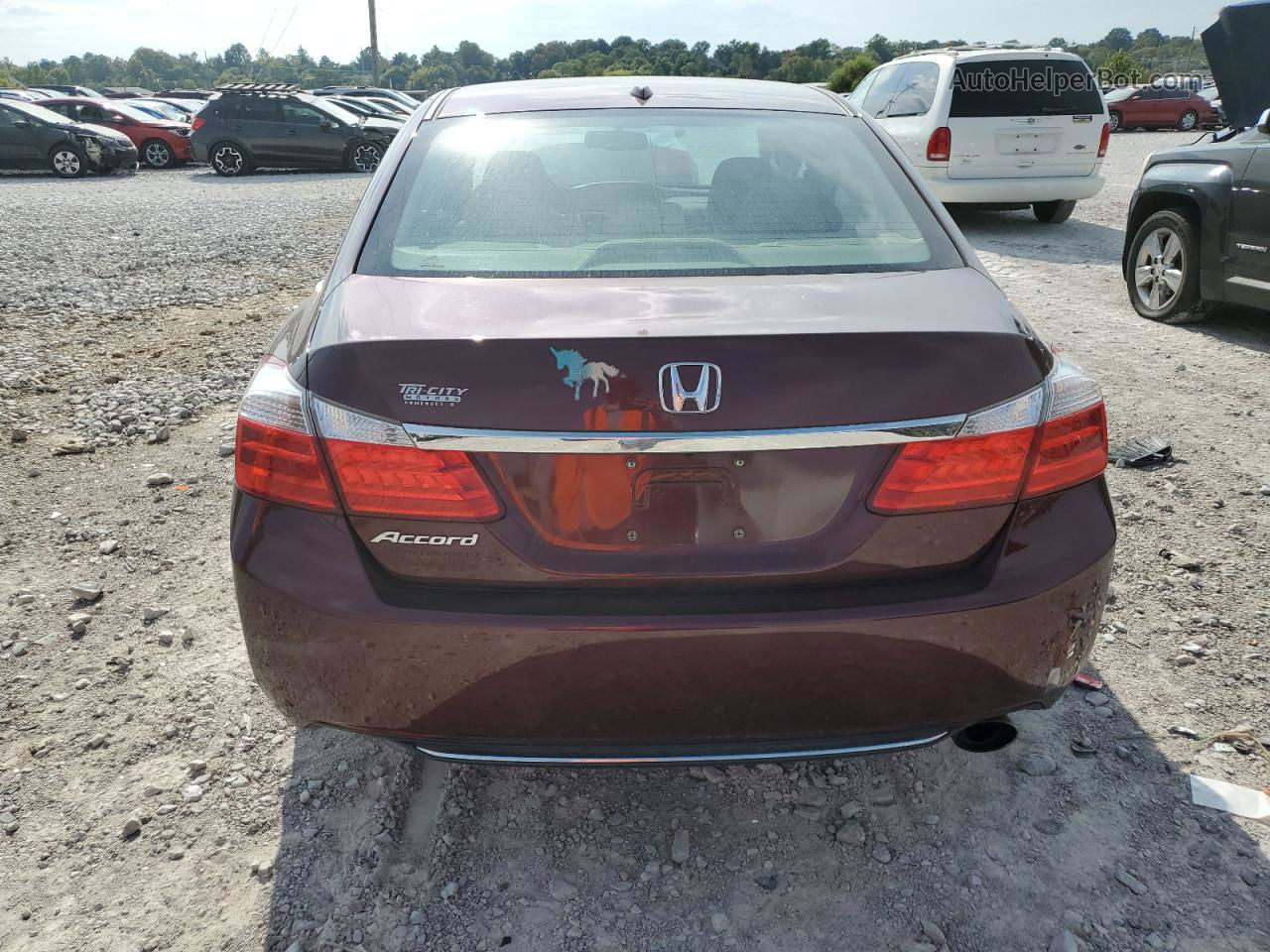 2014 Honda Accord Exl Maroon vin: 1HGCR2F87EA173450