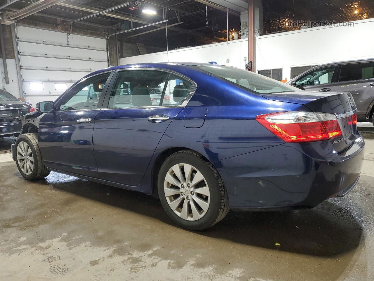 2014 Honda Accord Exl Blue vin: 1HGCR2F87EA188353