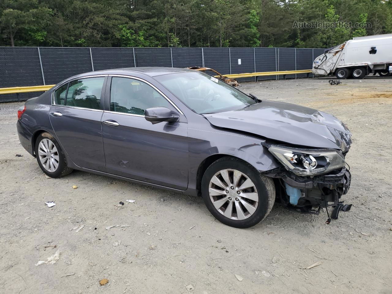 2014 Honda Accord Exl Gray vin: 1HGCR2F87EA224798