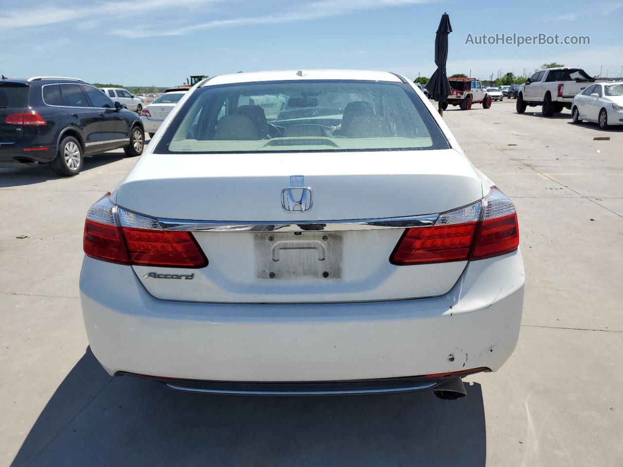 2014 Honda Accord Exl White vin: 1HGCR2F87EA253301