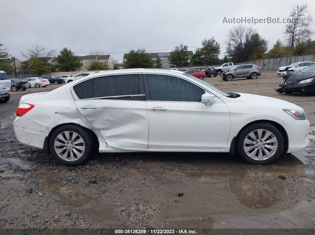 2014 Honda Accord Ex-l White vin: 1HGCR2F87EA307907