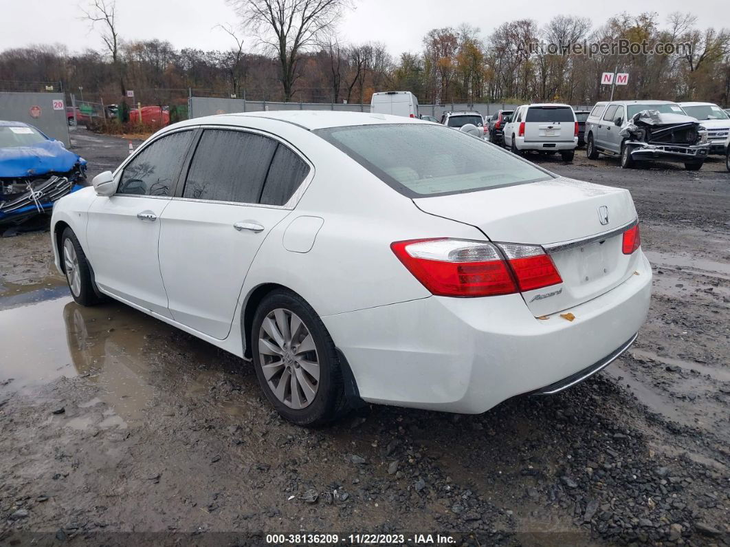 2014 Honda Accord Ex-l White vin: 1HGCR2F87EA307907