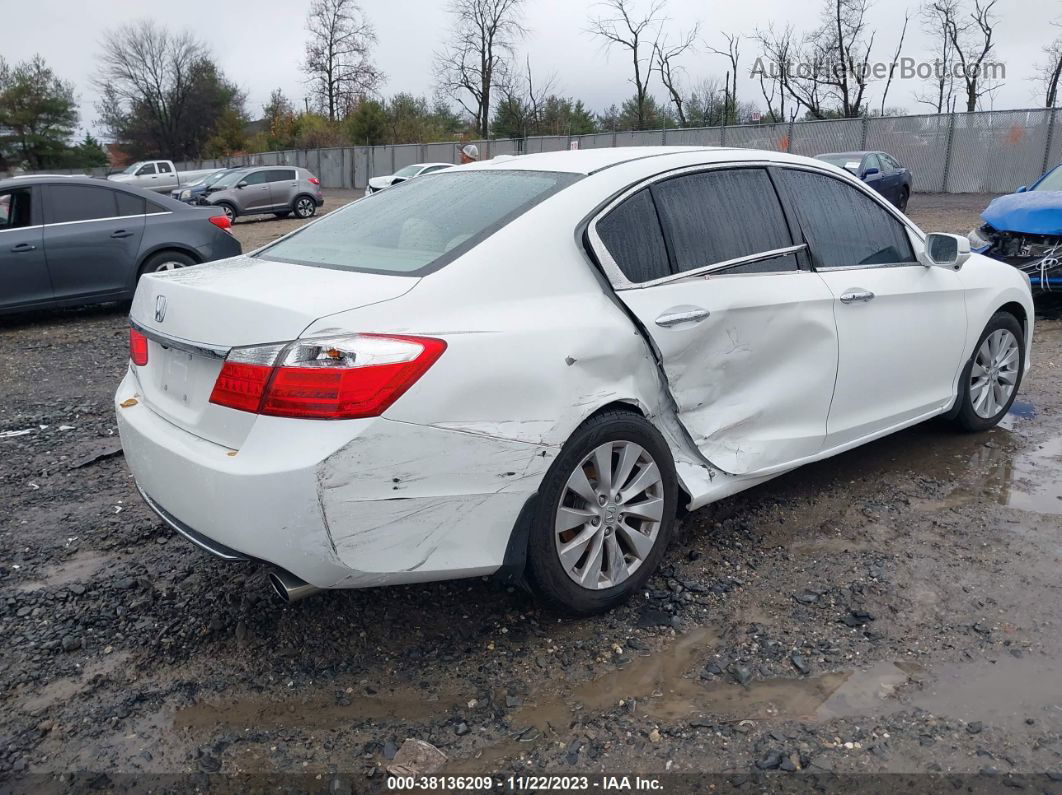 2014 Honda Accord Ex-l White vin: 1HGCR2F87EA307907