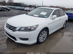 2014 Honda Accord Ex-l White vin: 1HGCR2F87EA307907