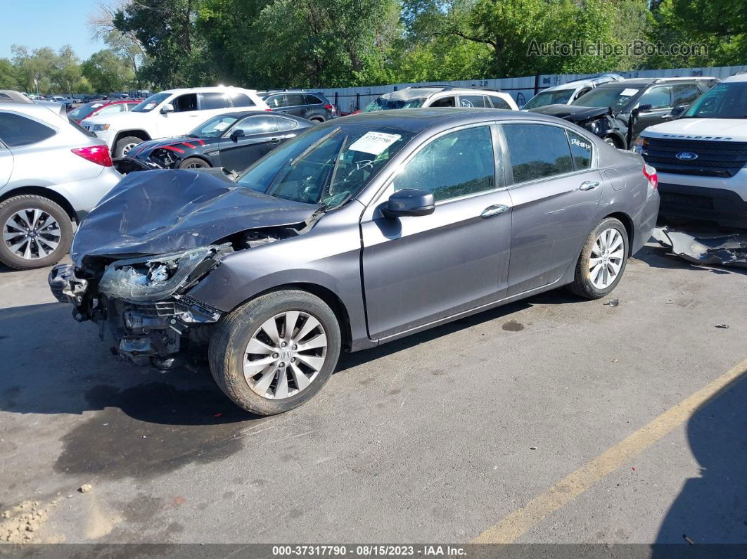 2015 Honda Accord Sedan Ex-l Gray vin: 1HGCR2F87FA071034