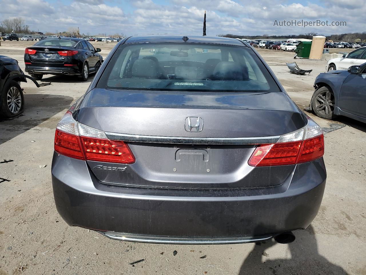 2015 Honda Accord Exl Серый vin: 1HGCR2F87FA071535