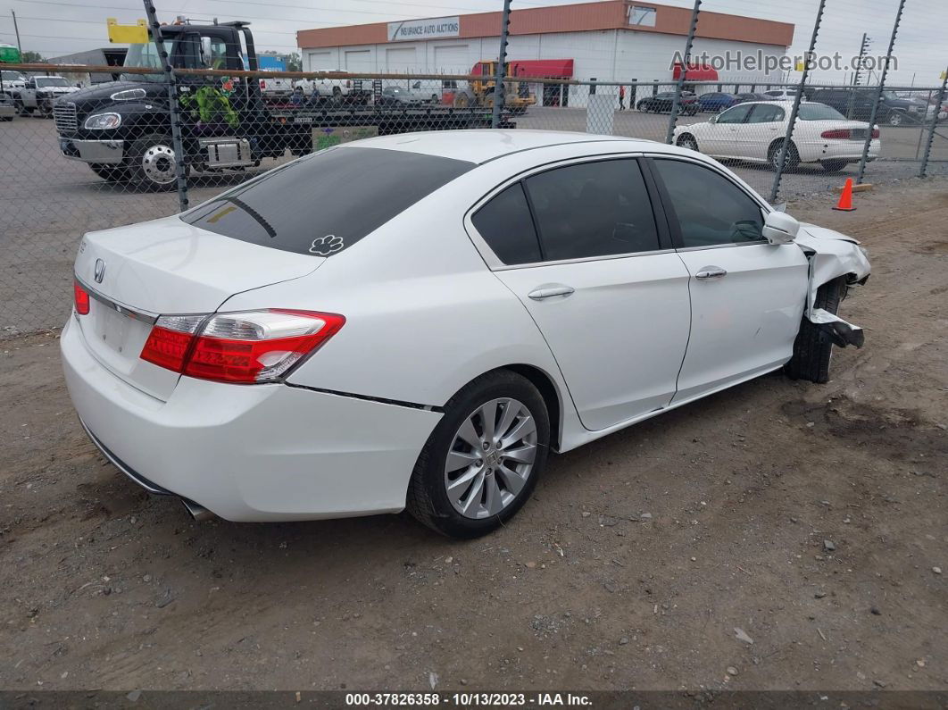 2015 Honda Accord Ex-l White vin: 1HGCR2F87FA141986