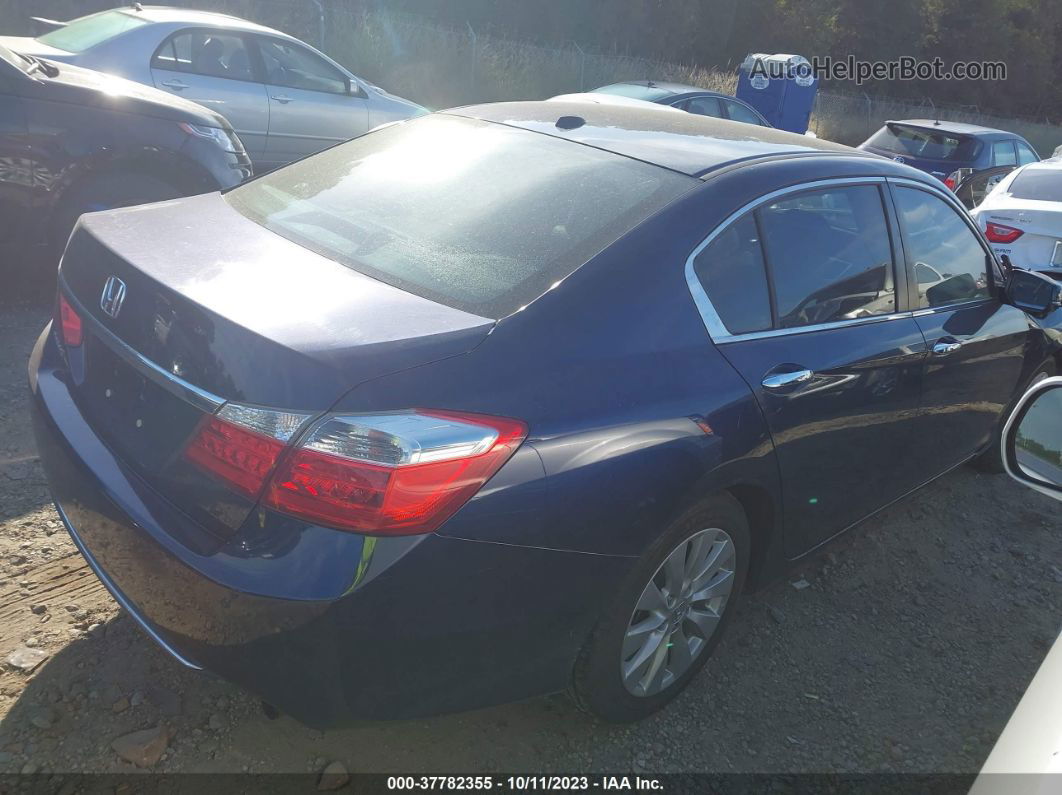 2015 Honda Accord Ex-l Blue vin: 1HGCR2F87FA224057