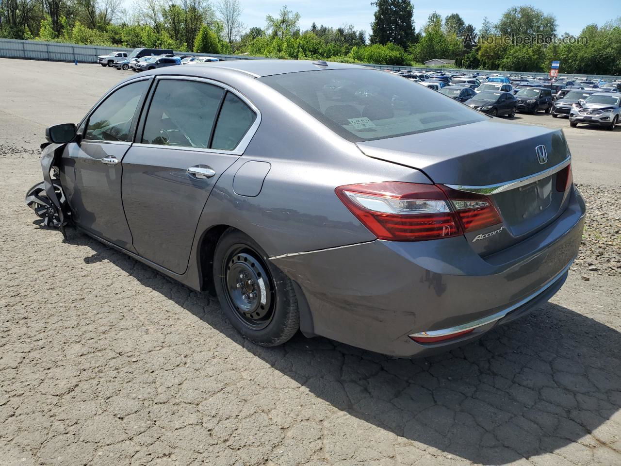 2016 Honda Accord Exl Серый vin: 1HGCR2F87GA033403