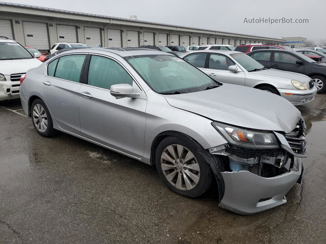 2014 Honda Accord Exl Серебряный vin: 1HGCR2F88EA028644