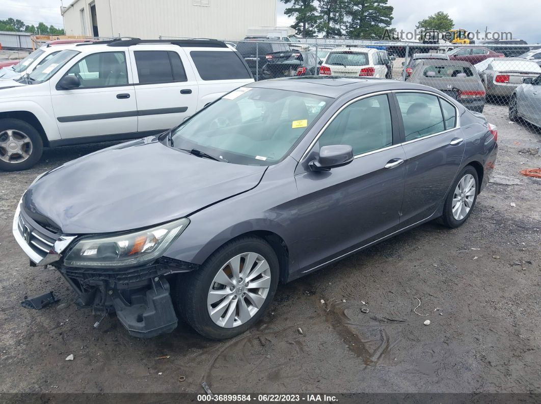 2014 Honda Accord Ex-l Gray vin: 1HGCR2F88EA072224