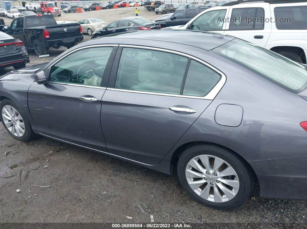 2014 Honda Accord Ex-l Gray vin: 1HGCR2F88EA072224