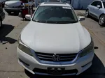 2014 Honda Accord Exl White vin: 1HGCR2F88EA077374