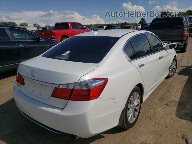 2014 Honda Accord Exl White vin: 1HGCR2F88EA092344