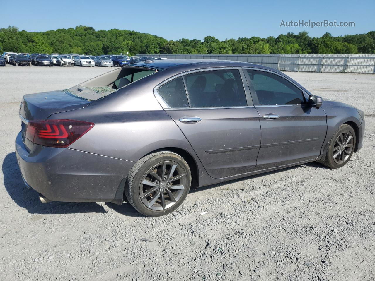 2014 Honda Accord Exl Gray vin: 1HGCR2F88EA123561