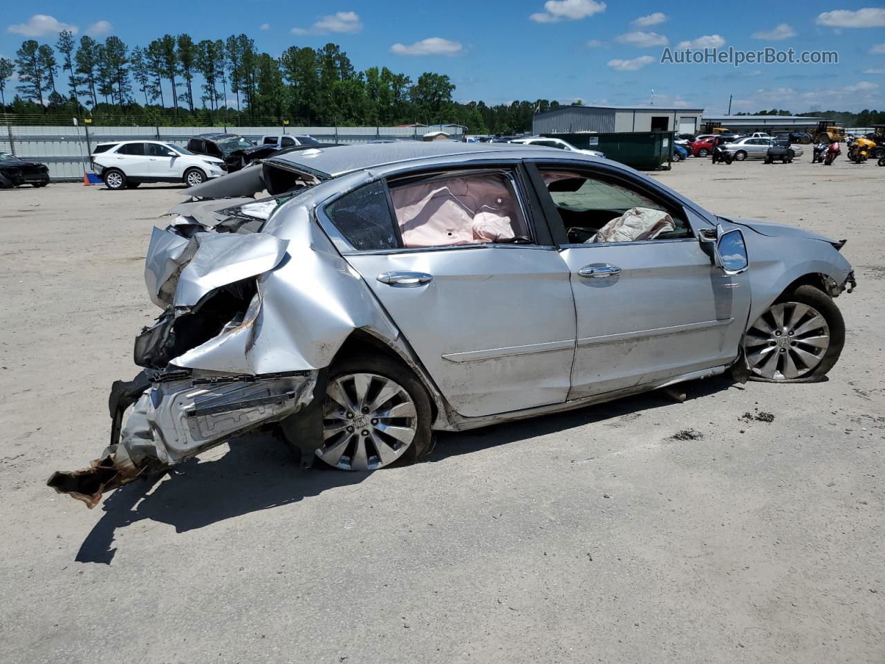 2014 Honda Accord Exl Silver vin: 1HGCR2F88EA196171