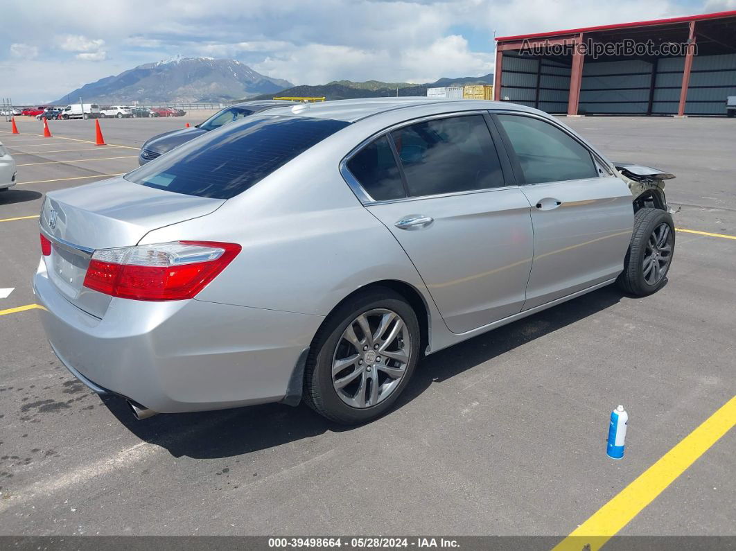 2014 Honda Accord Ex-l Silver vin: 1HGCR2F88EA214250