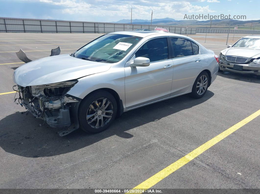 2014 Honda Accord Ex-l Silver vin: 1HGCR2F88EA214250