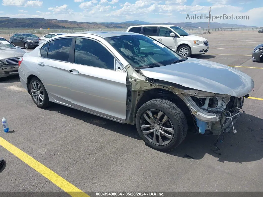 2014 Honda Accord Ex-l Silver vin: 1HGCR2F88EA214250