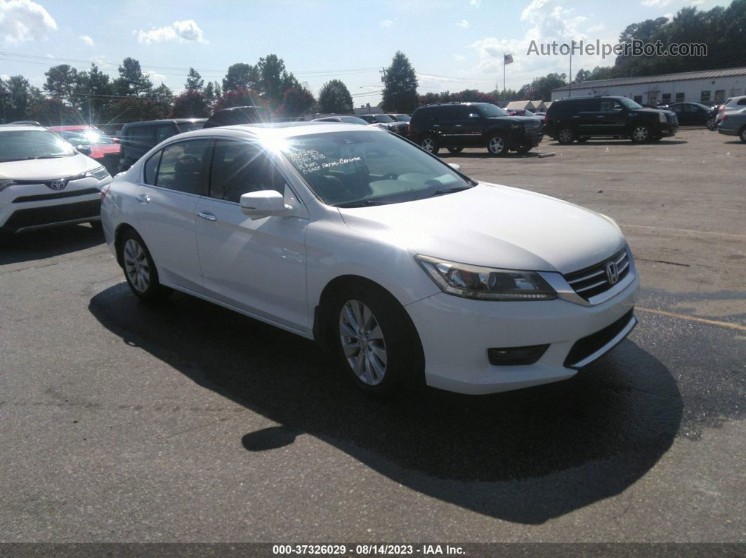 2015 Honda Accord Sedan Ex-l White vin: 1HGCR2F88FA043680