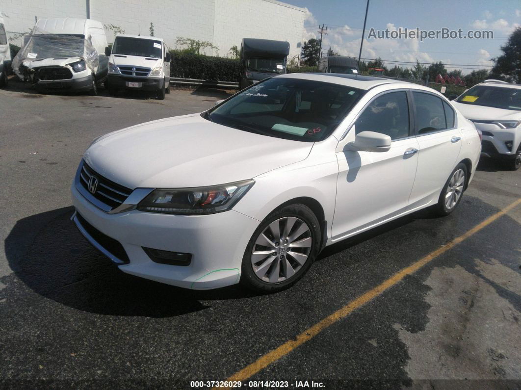 2015 Honda Accord Sedan Ex-l White vin: 1HGCR2F88FA043680