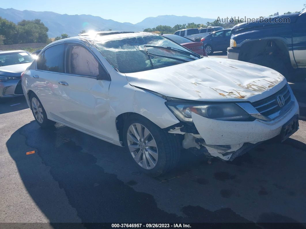 2015 Honda Accord Ex-l White vin: 1HGCR2F88FA048135