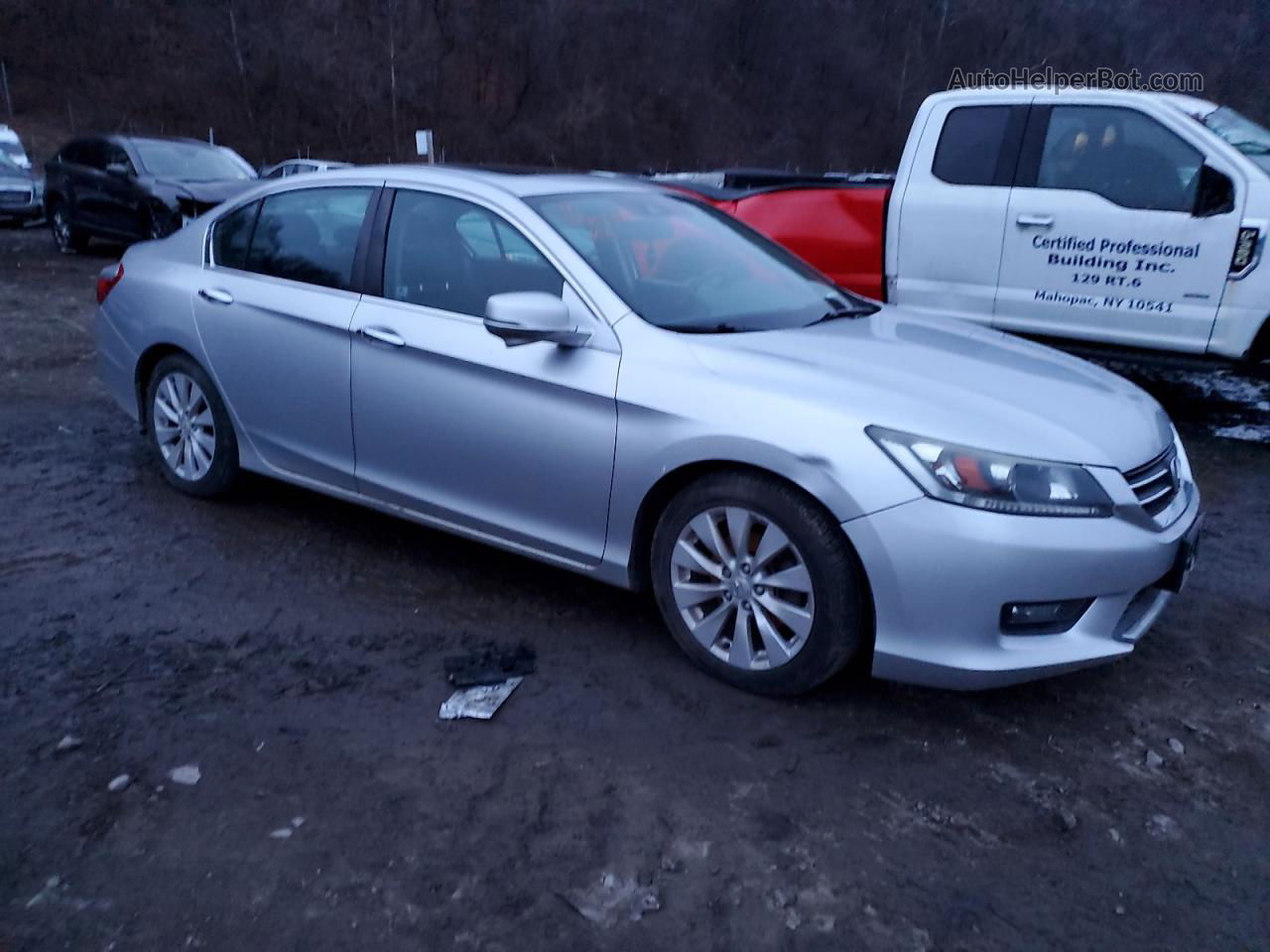 2014 Honda Accord Exl Серебряный vin: 1HGCR2F89EA000321