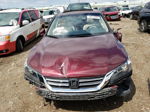 2014 Honda Accord Exl Burgundy vin: 1HGCR2F89EA017832