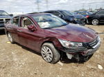 2014 Honda Accord Exl Burgundy vin: 1HGCR2F89EA017832