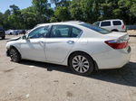 2014 Honda Accord Exl White vin: 1HGCR2F89EA079666