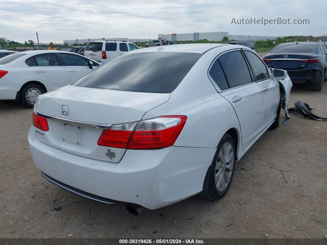 2014 Honda Accord Ex-l White vin: 1HGCR2F89EA163356