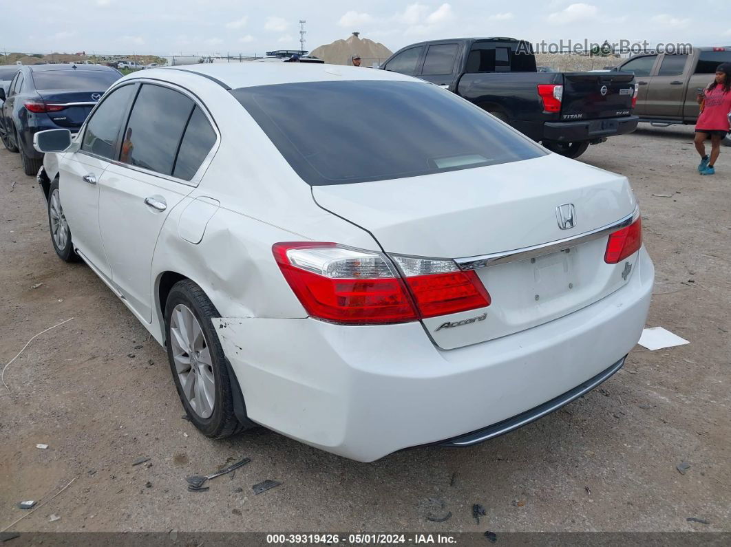 2014 Honda Accord Ex-l White vin: 1HGCR2F89EA163356