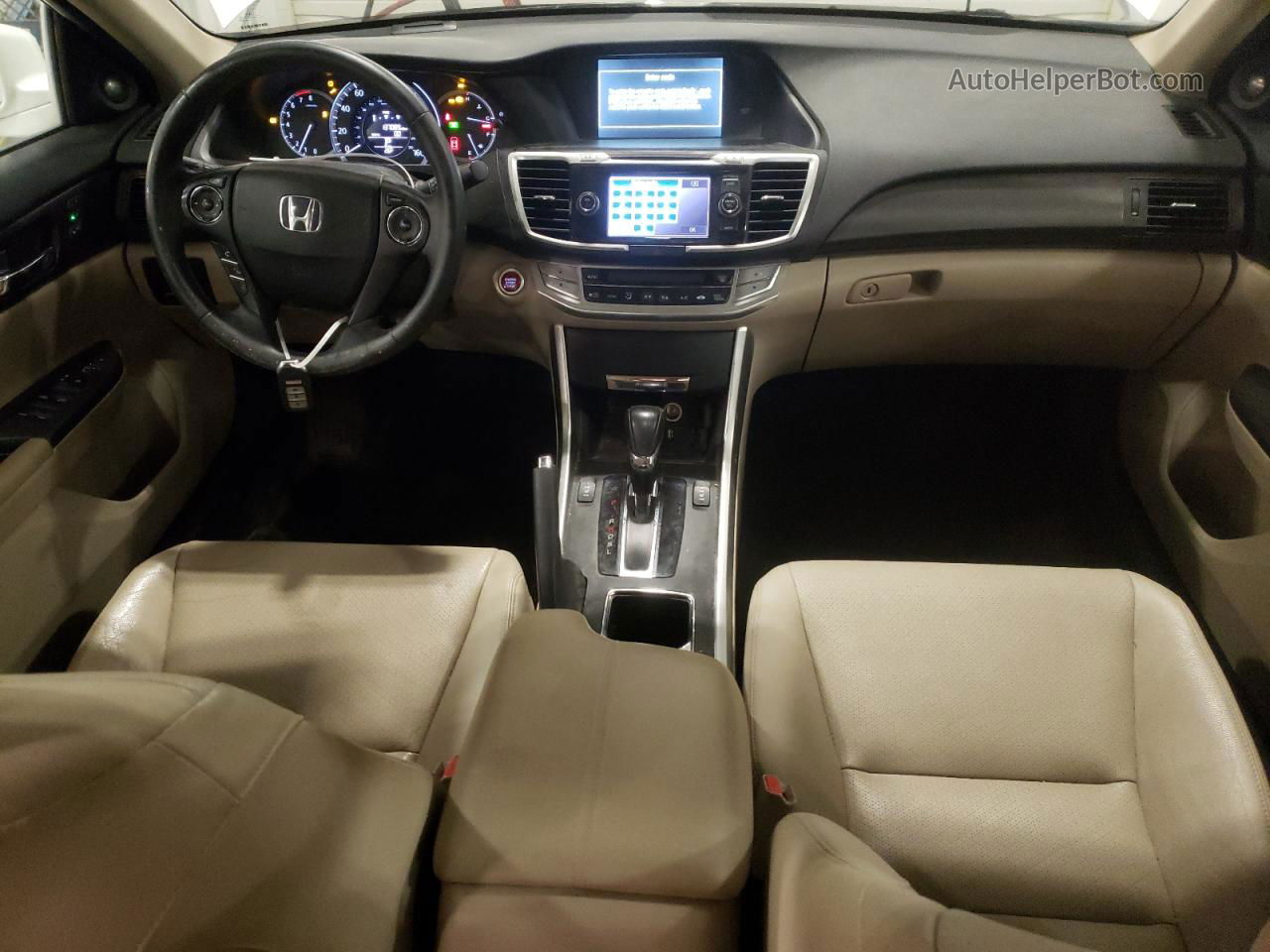 2014 Honda Accord Exl Белый vin: 1HGCR2F89EA207260