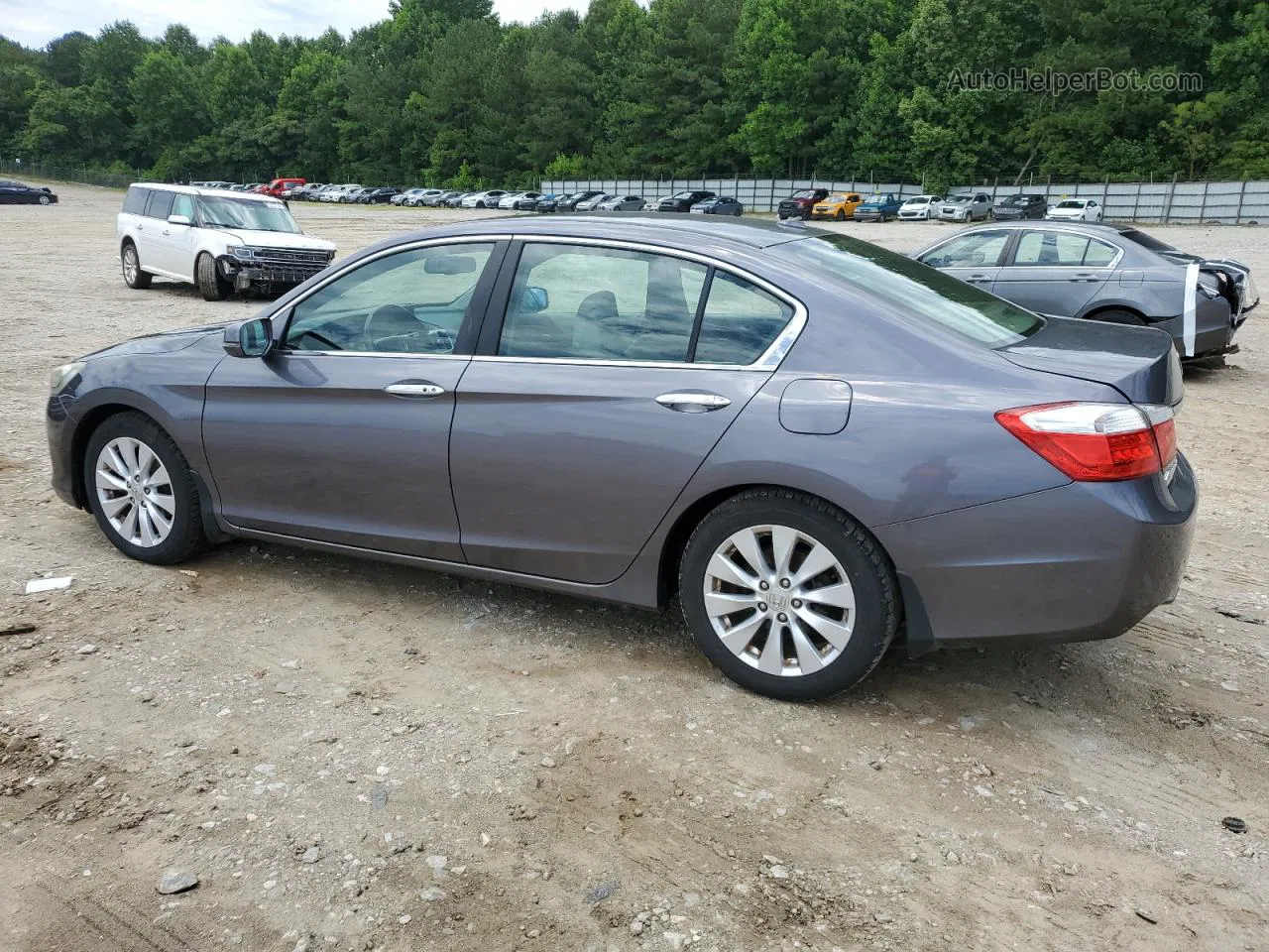 2014 Honda Accord Exl Серый vin: 1HGCR2F89EA216489