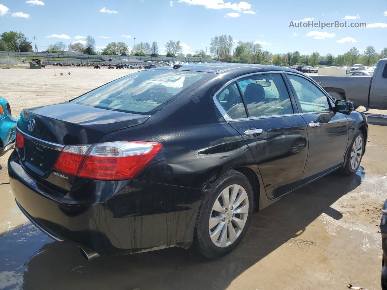 2014 Honda Accord Exl Черный vin: 1HGCR2F89EA296005