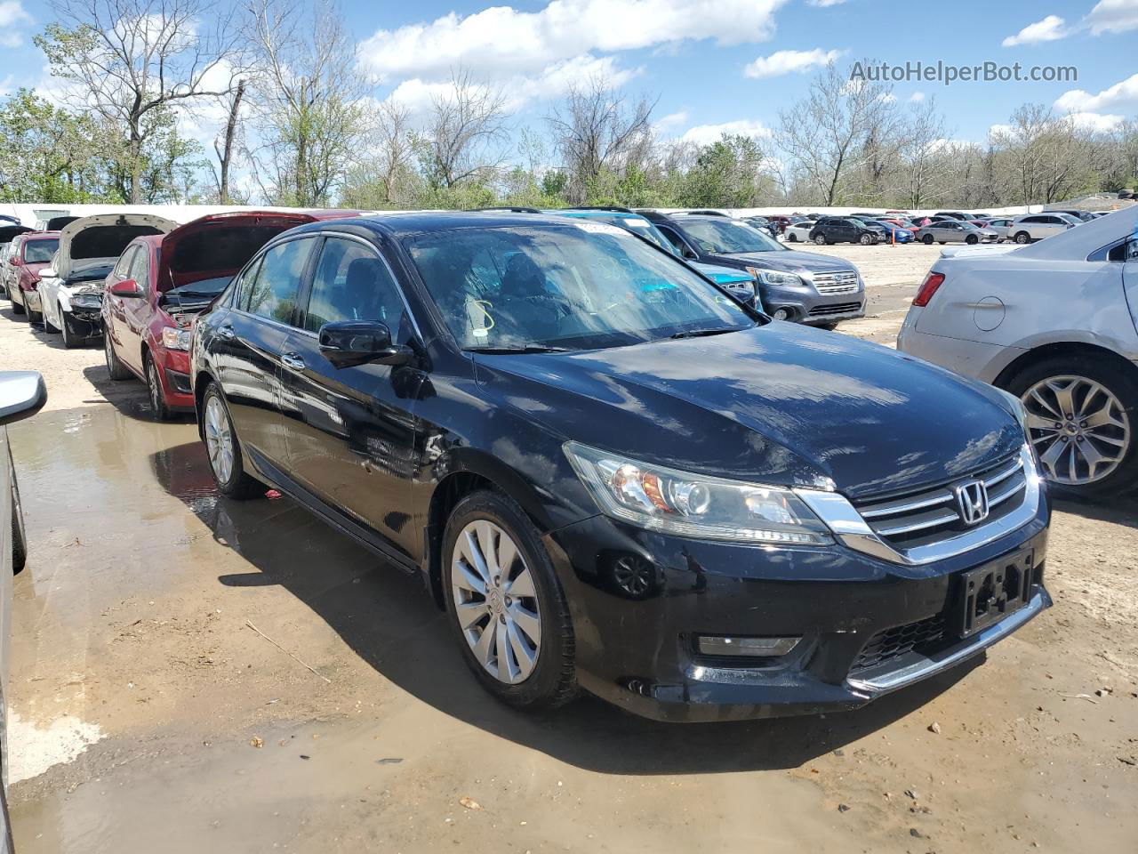 2014 Honda Accord Exl Black vin: 1HGCR2F89EA296005