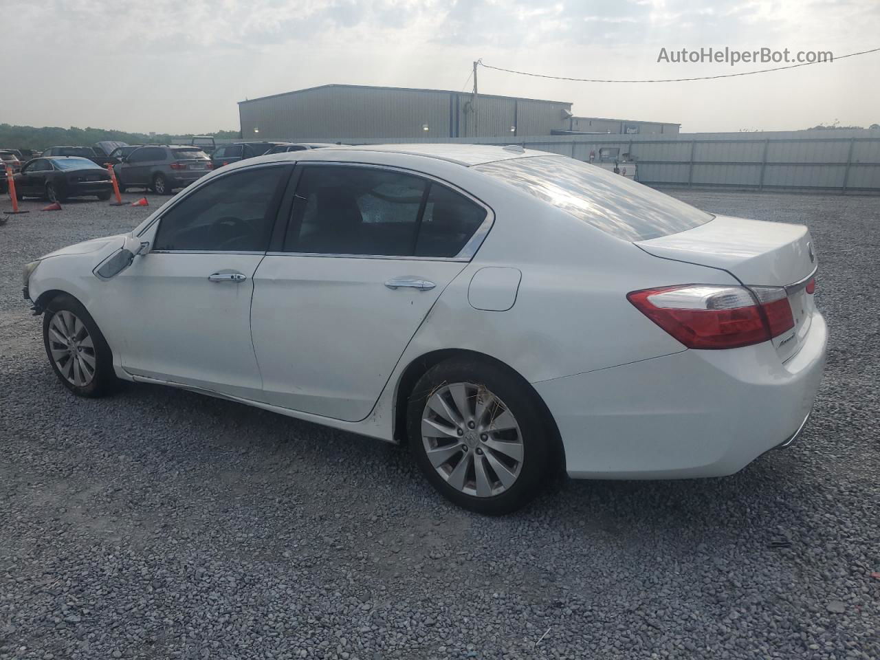 2015 Honda Accord Exl White vin: 1HGCR2F89FA066322