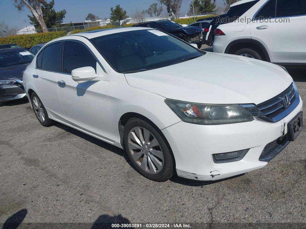 2015 Honda Accord Ex-l Белый vin: 1HGCR2F89FA066384