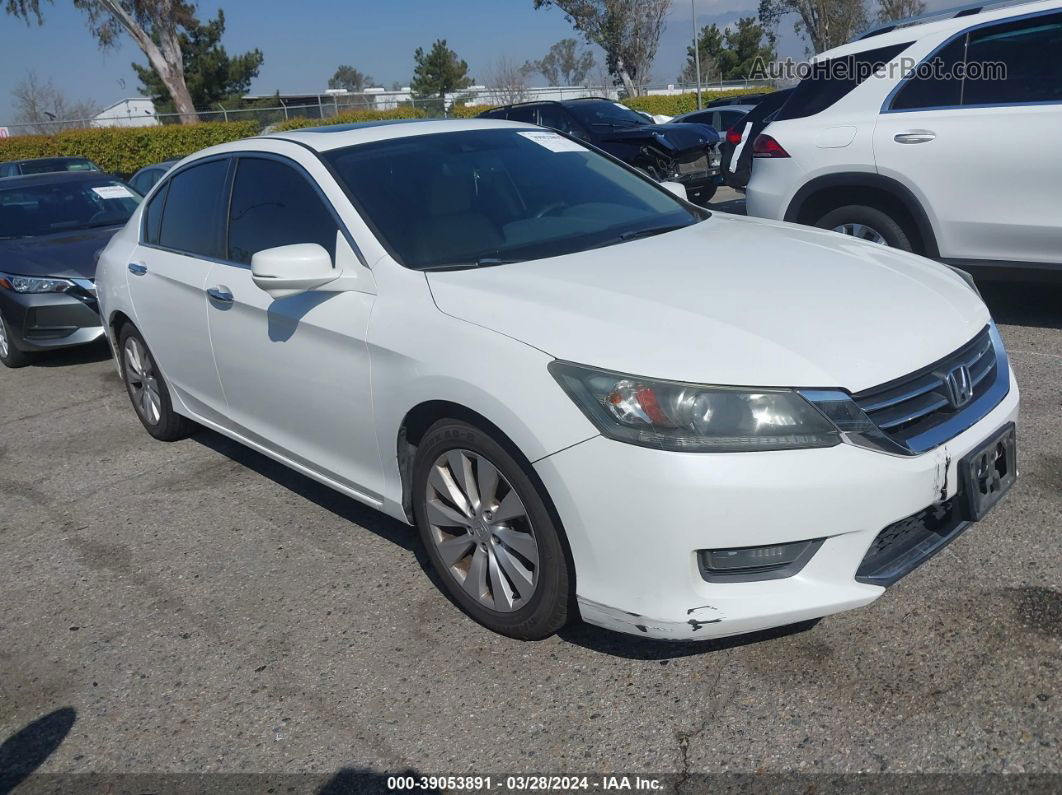 2015 Honda Accord Ex-l Белый vin: 1HGCR2F89FA066384