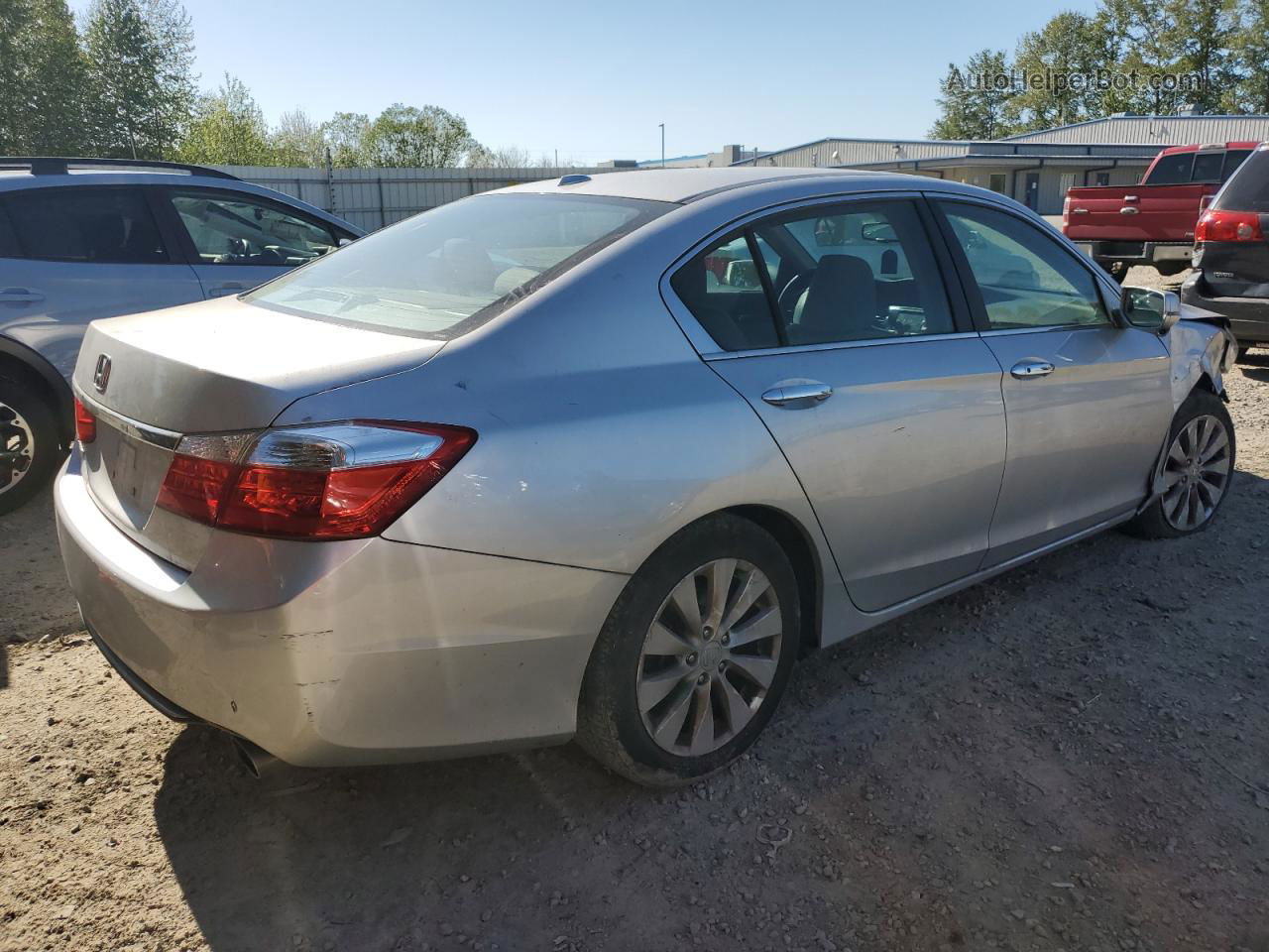 2015 Honda Accord Exl Silver vin: 1HGCR2F89FA194527