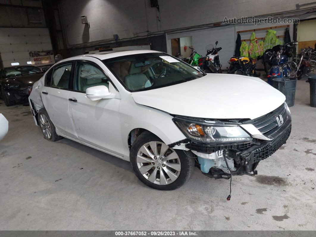 2015 Honda Accord Ex-l White vin: 1HGCR2F89FA258565