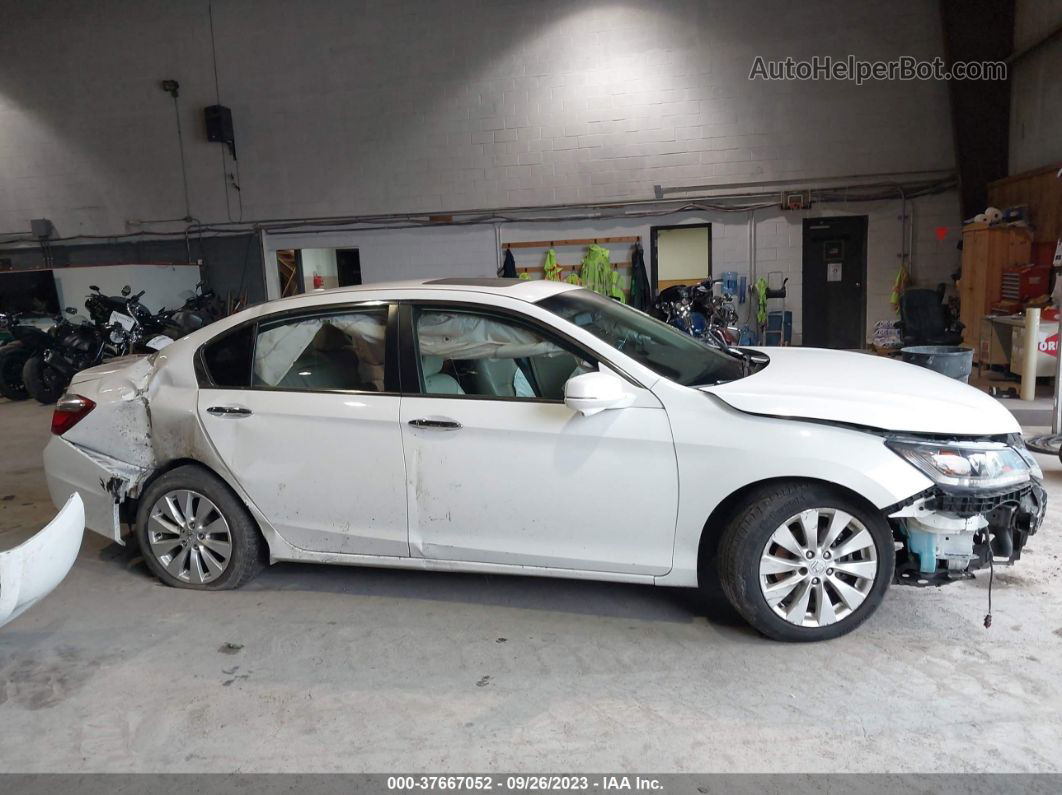 2015 Honda Accord Ex-l White vin: 1HGCR2F89FA258565