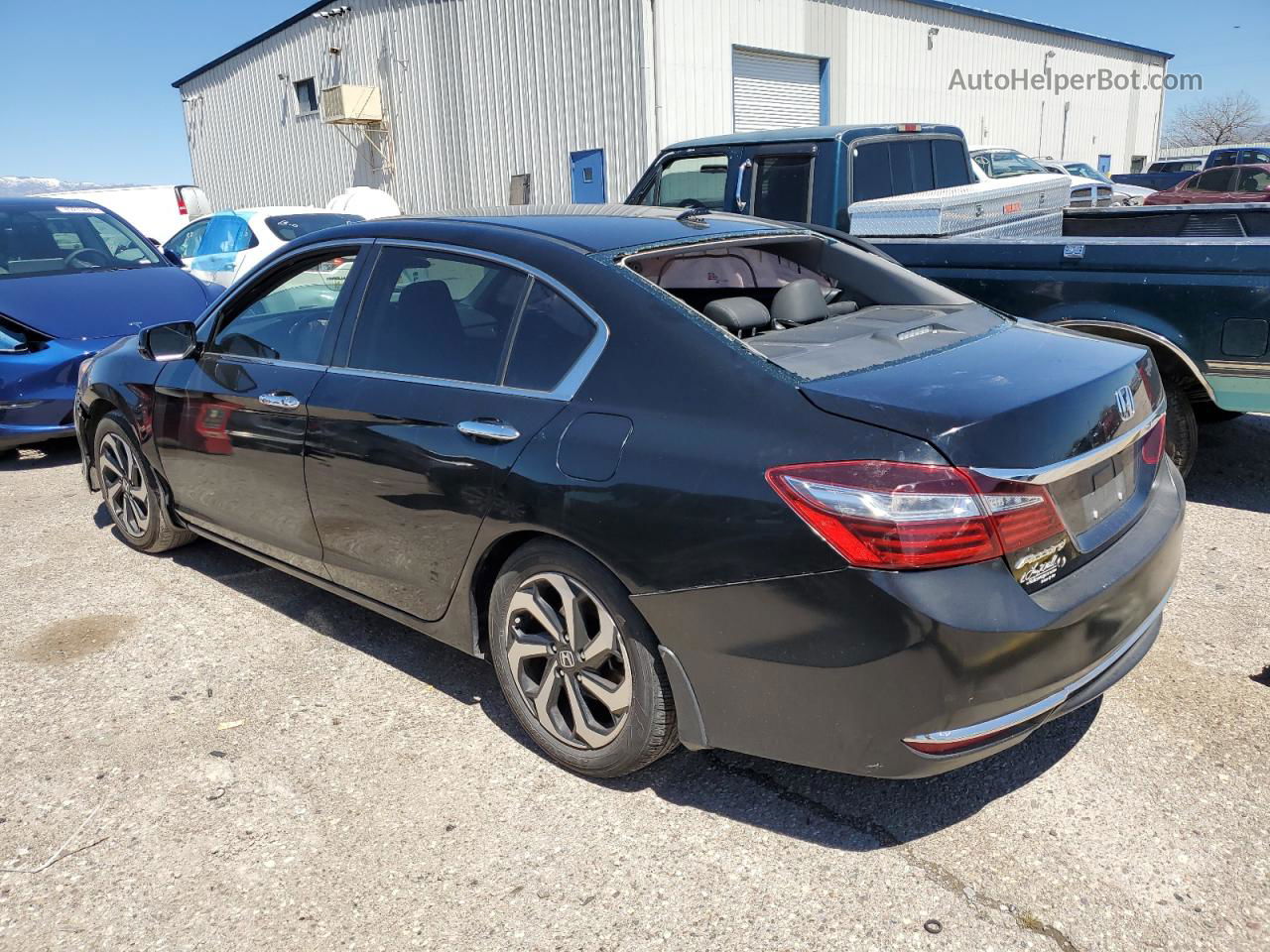 2017 Honda Accord Exl Черный vin: 1HGCR2F89HA019116