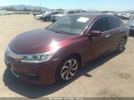 2017 Honda Accord Sedan Ex-l Red vin: 1HGCR2F89HA096875