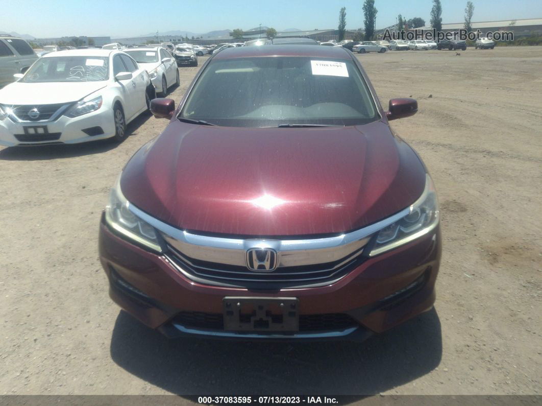 2017 Honda Accord Sedan Ex-l Red vin: 1HGCR2F89HA096875