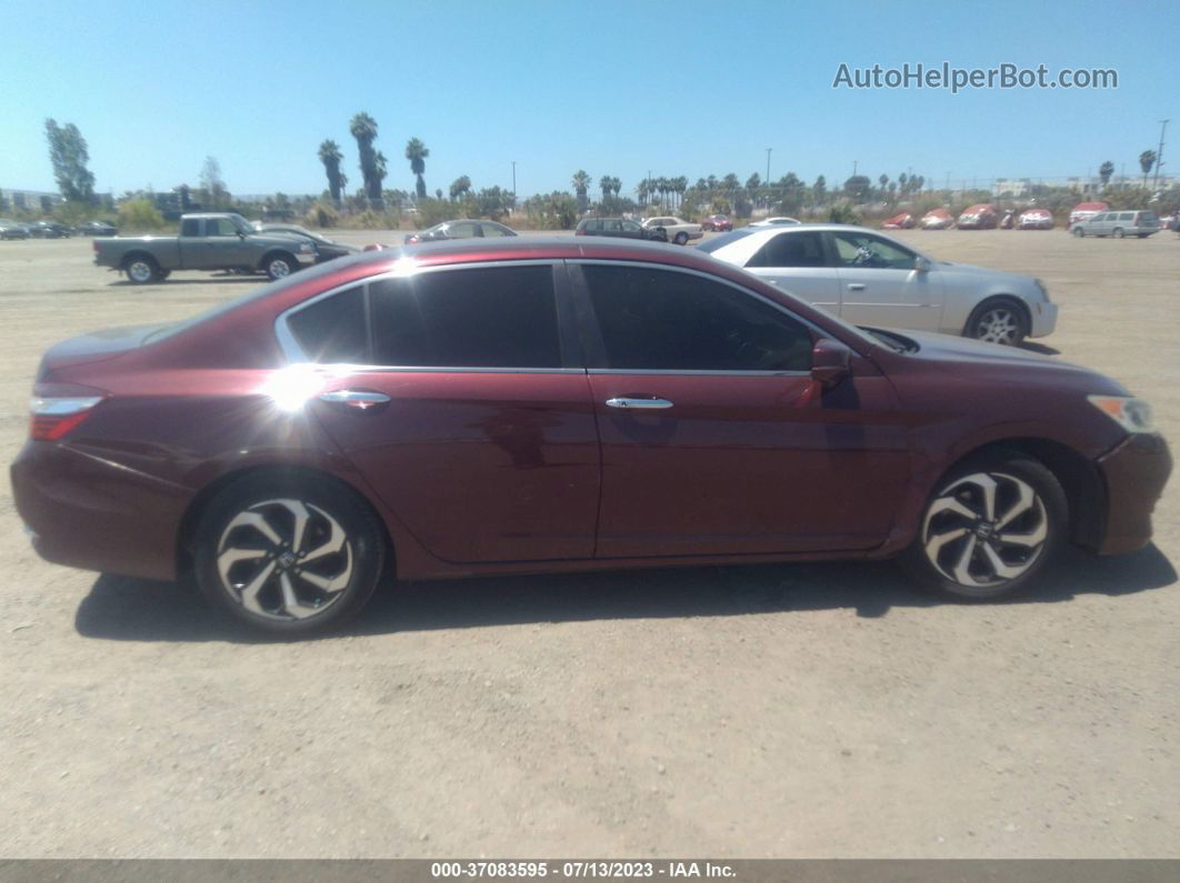 2017 Honda Accord Sedan Ex-l Red vin: 1HGCR2F89HA096875