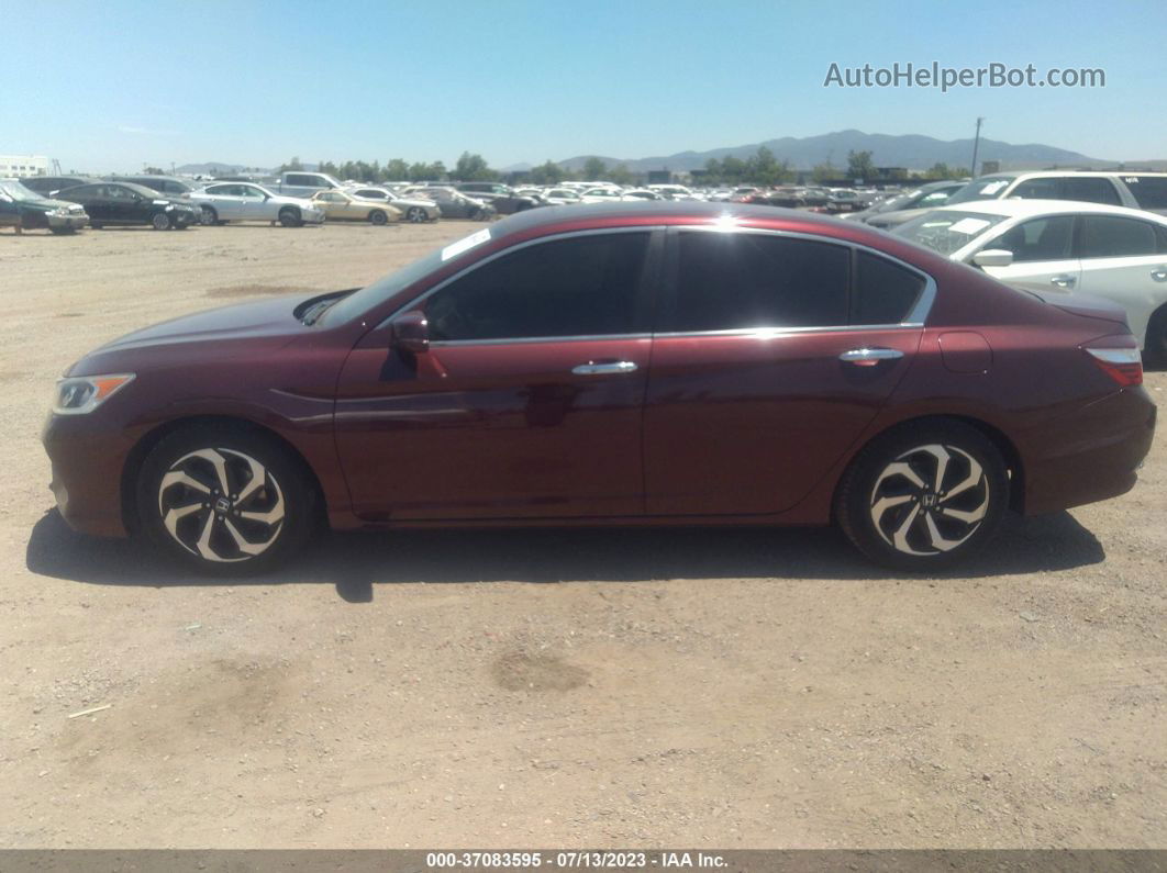 2017 Honda Accord Sedan Ex-l Red vin: 1HGCR2F89HA096875