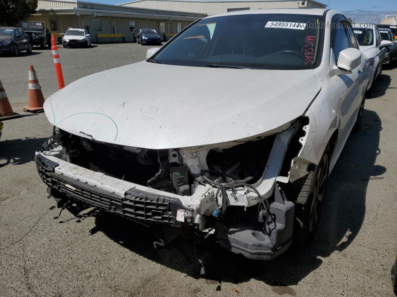 2017 Honda Accord Exl White vin: 1HGCR2F89HA147503